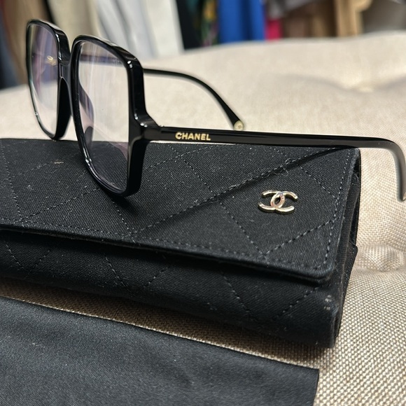 Authentic Chanel Black Eyeglasses - Picture 3 of 11